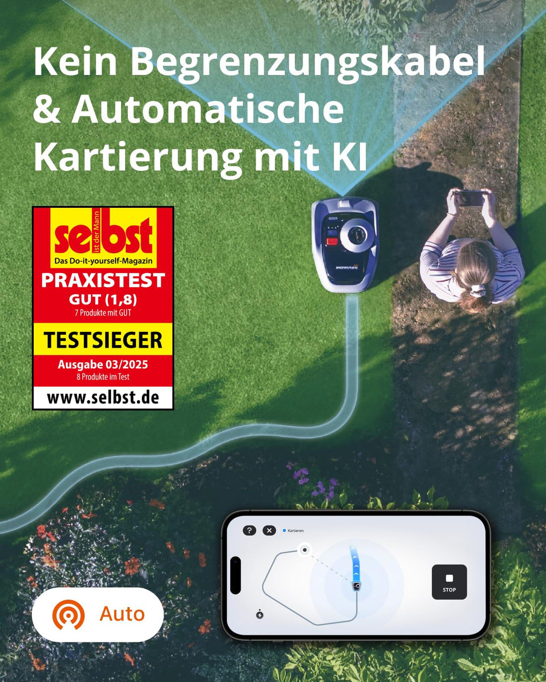 Segway Navimow i105E Mähroboter ohne Begrenzungskabel